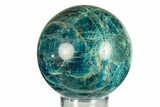 Bright Blue Apatite Sphere - Madagascar #293538-1